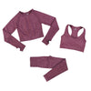 SEAMLESS FITNESS SET 2/3/5 PIECES MESH LEGGINGS AND CROP TOP