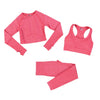 SEAMLESS FITNESS SET 2/3/5 PIECES MESH LEGGINGS AND CROP TOP