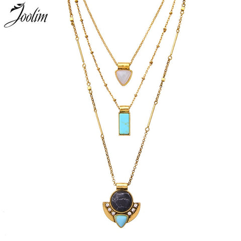 JThree-Row Convertible Necklace 3 in 1