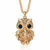 Crystal Owl Long Necklace