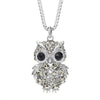 Crystal Owl Long Necklace