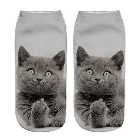 Cat Socks Printing Female