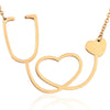 Womens Love Heart Choker Necklace