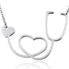 Womens Love Heart Choker Necklace