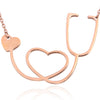 Womens Love Heart Choker Necklace