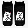 cat Art funny socks