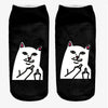 cat Art funny socks